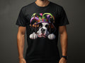 Saint Bernard Dog Pup Jester Hat Design Dog Lover Gifts Present For Mans Best Friend Pet Gift Dog Design T Shirt Hoodie Sweatshirt Hoodie – Easygoing Wear · High-Quality Print