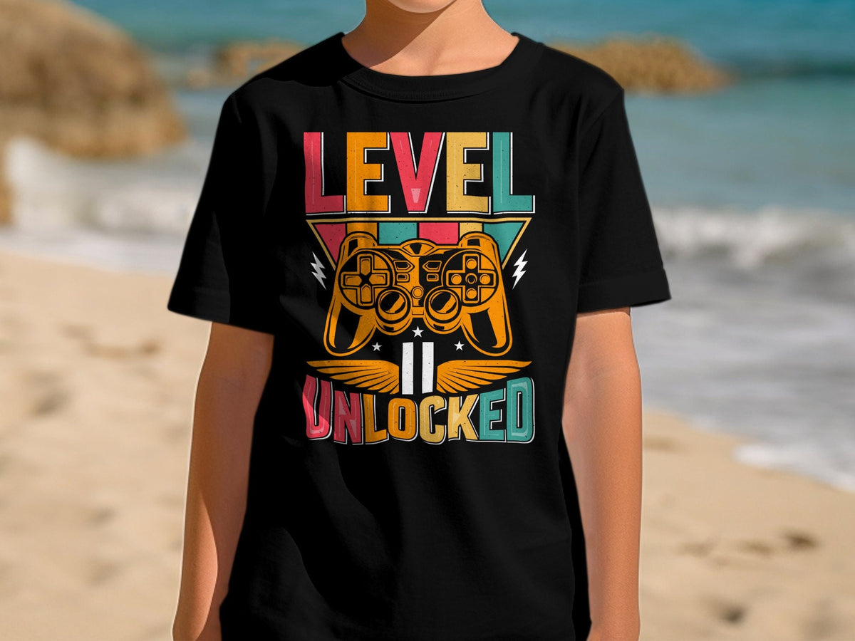11th Birthday Kids Gaming Level Unlocked TShirt Hoodie Sweatshirt for Age 11 Years Old Colorful Retro Gamer Apparel Hoodie – Bold Style · Must-Have Style