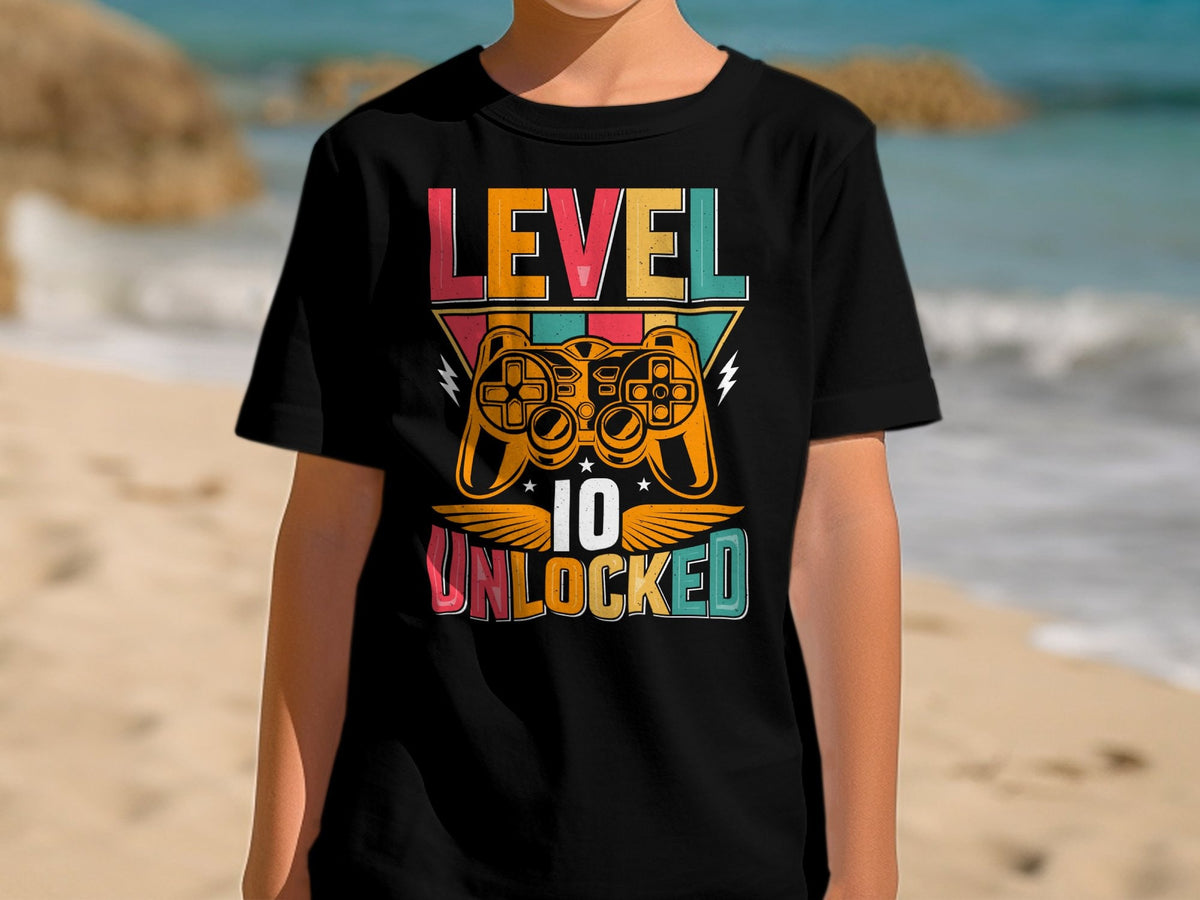 10th Birthday Kids Gaming Level Unlocked TShirt Hoodie Sweatshirt for Age 10 Years Old Colorful Retro Gamer Apparel Hoodie – Fan Favorite · Top Pick For Any Outfit