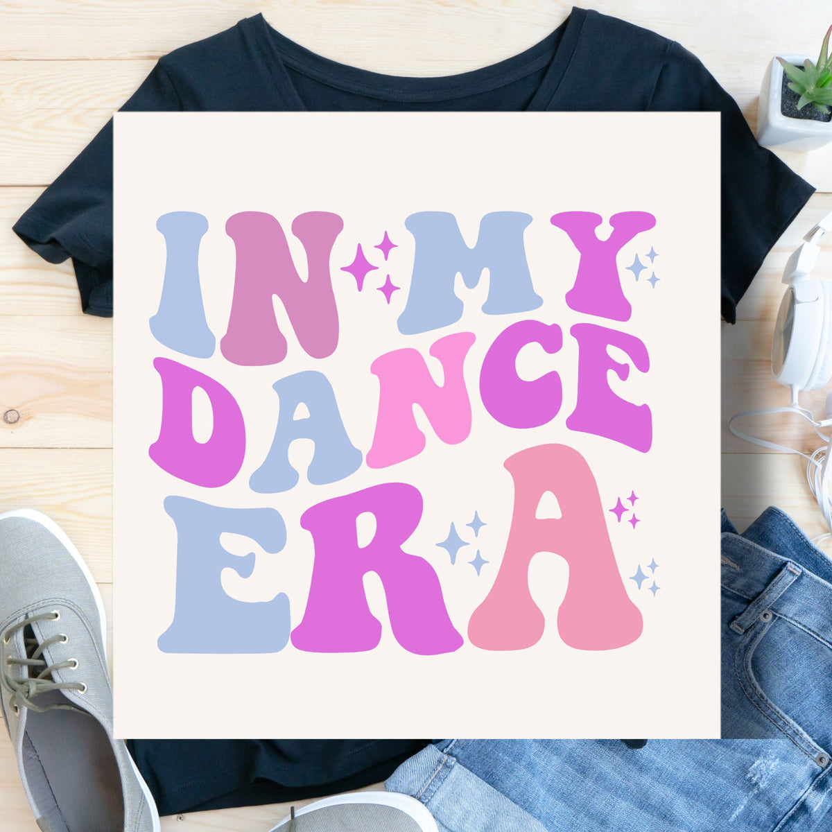 In My Dance Era DTF Print Dance Mom DTF Transfer For Dancer Gift Idea For Dance Teacher Heat Transfers Ready to Press Dance Designs for Kids Graphic Tee – Cozy Vibes · High-Quality Print