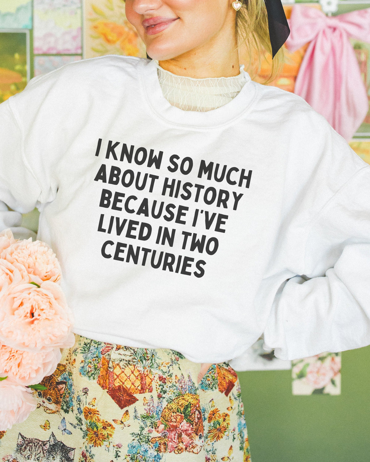 Funny History Lover Crewneck for Historian Who Lived in the 1900s I39ve Lived in Two Centuries Silly History Teacher Gift Social Studies Graphic Tee – Everyday Comfort · Perfect For Daily Wear