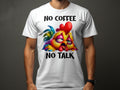 Funny Chicken TShirt No Coffee No Talk Sarcastic Morning Mood Unisex Tee Colorful Hen Graphic Shirt Gift for Coffee Lovers Graphic Tee – Aesthetic Look · Must-Have Style