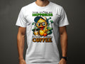 Funny Coffee Duck TShirt Sarcastic Unisex Tee Money Can39t Buy Happiness But Coffee Design Graphic Tee – Everyday Comfort · Perfect For Daily Wear