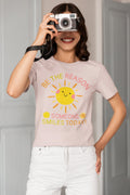 Cute Teacher Tee Shirt with Positive Affirmation Be The Reason Someone Smiles Today Colorful and Happy School Librarian or Principal Gift Graphic Tee – Fan Favorite · Top Pick For Any Outfit