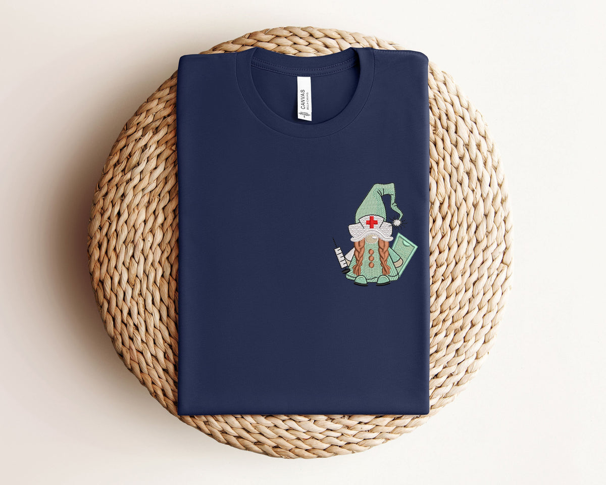 Embroidery Nurse ShirtGnome Nurse Embroidery SweatshirtNurse Week Embroidery ShirtEmbroidery Nurse GiftNurse Birthday Gift Sweatshirt – Feel-Good Design · Top Pick For Any Outfit