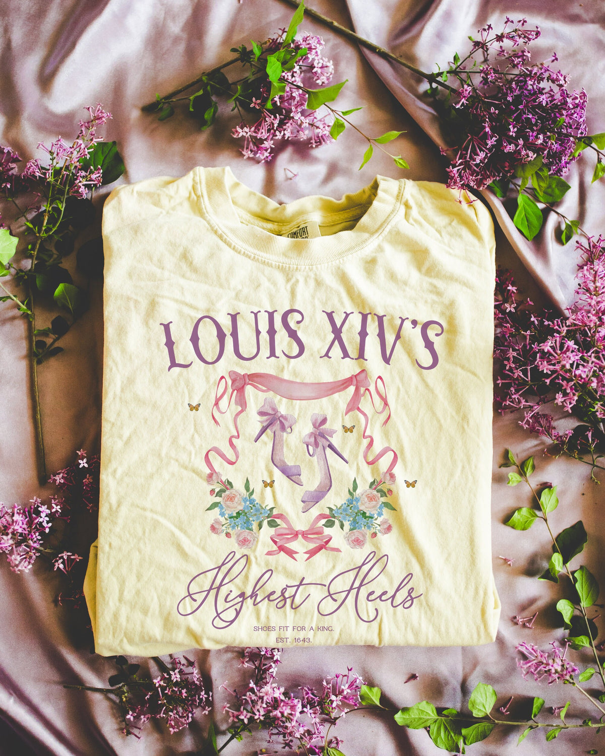 Floral History TShirt Friend Who Loves French History and Fashion Social Studies Teacher Gift Cute Louis XIV History Shirt with Flowers Graphic Tee – Premium Graphic · Great Gift For Fans