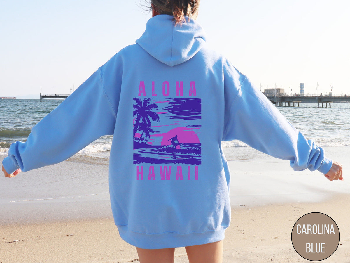 Vintage Hawaii Aloha hoodie Retro Hawaii Beach hoodie Beach Sweatshirt Aloha Sweatshirt Sunset Hoodie Summer Hoodie Hawaii Surf Hoodie Hoodie – Cozy Vibes · Perfect For Daily Wear
