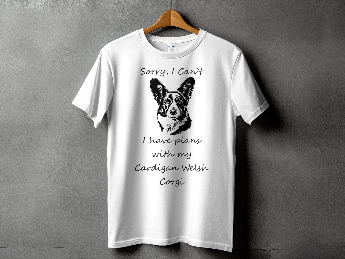 Dog Lover TShirt Sorry I Can39t I Have Plans With My Cardigan Welsh Corgi Funny Dog Shirt Gift for Dog Moms Cardigan Corgi Apparel Graphic Tee – Feel-Good Design · Trending Graphic Apparel