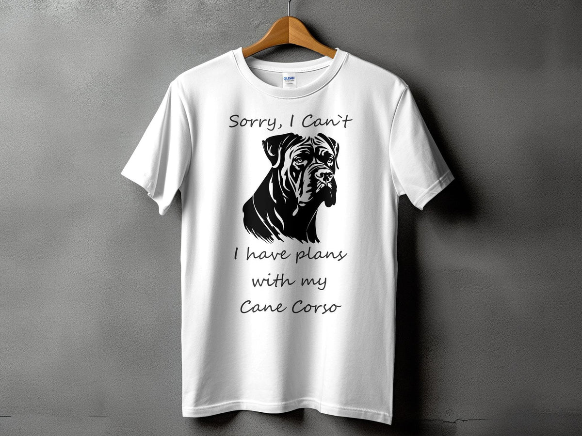 Sorry I Can39t I Have Plans With My Cane Corso Graphic TShirt for Dog Lovers Funny Cane Corso Lover Shirt Graphic Tee – Cozy Vibes · High-Quality Print