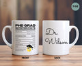Custom Phd Graduation Gift For Her Doctorate Graduation Mug Doctoral Gift PHD Graduate Gift Dissertation Gift Personalized New PHD Cup Graphic Tee – Easygoing Wear · Great Gift For Fans