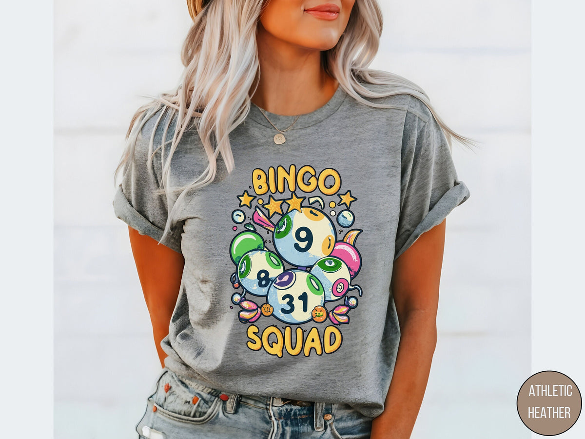Bingo Squad Shirt Bingo Game TShirt Bingo Lover Funny Bingo Player T Shirt Bingo Vintage Shirt Gift for Bingo Lovers Express delivery Graphic Tee – Bold Style · Trending Graphic Apparel