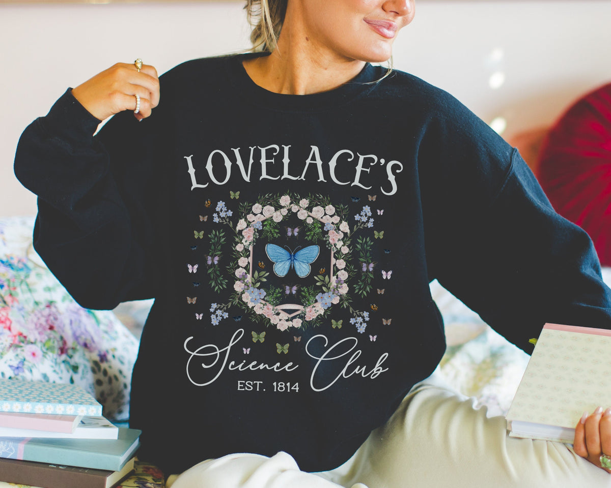Science Teacher Sweatshirt Science Major Who Loves Women39s History Butterfly Lover Gift with Flowers Cute Scientist Gift Science Lover Sweatshirt – Cozy Vibes · Must-Have Style