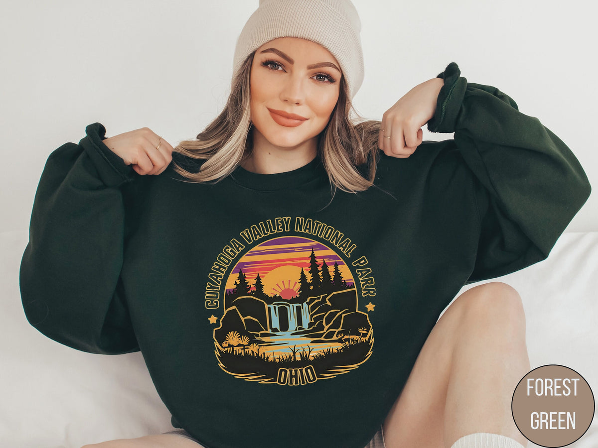 Cuyahoga Valley National Park Sweatshirt Ohio Sweatshirt Cuyahoga Vintage Sweater Cuyahoga Waterfalls Shirt US National Parks Hiking Gift Sweatshirt – Bold Style · Great Gift For Fans