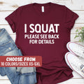 Funny Workout Shirt Cute Gym Shirt Workout Outfit Gym Shirts Fitness Shirt Squat Sweatshirt Exercise Shirt Workout Gift Fitness Gift Sweatshirt – Soft Feel · High-Quality Print
