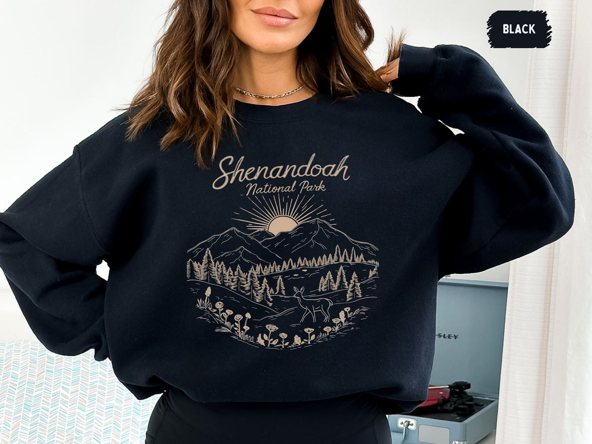Shenandoah National Park Sweatshirt Virginia Sweater Shenandoah Park Crewneck National Park Gifts Mountains Appalachian Trail Tshirt Sweatshirt – Aesthetic Look · Great Gift For Fans