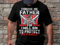 Father for to Protect My Family T Shirt Bold Graphic Tee for Dads Unique Patriotic Design Shirt for Men Perfect Gift for Fathers Graphic Tee – Premium Graphic · Must-Have Style