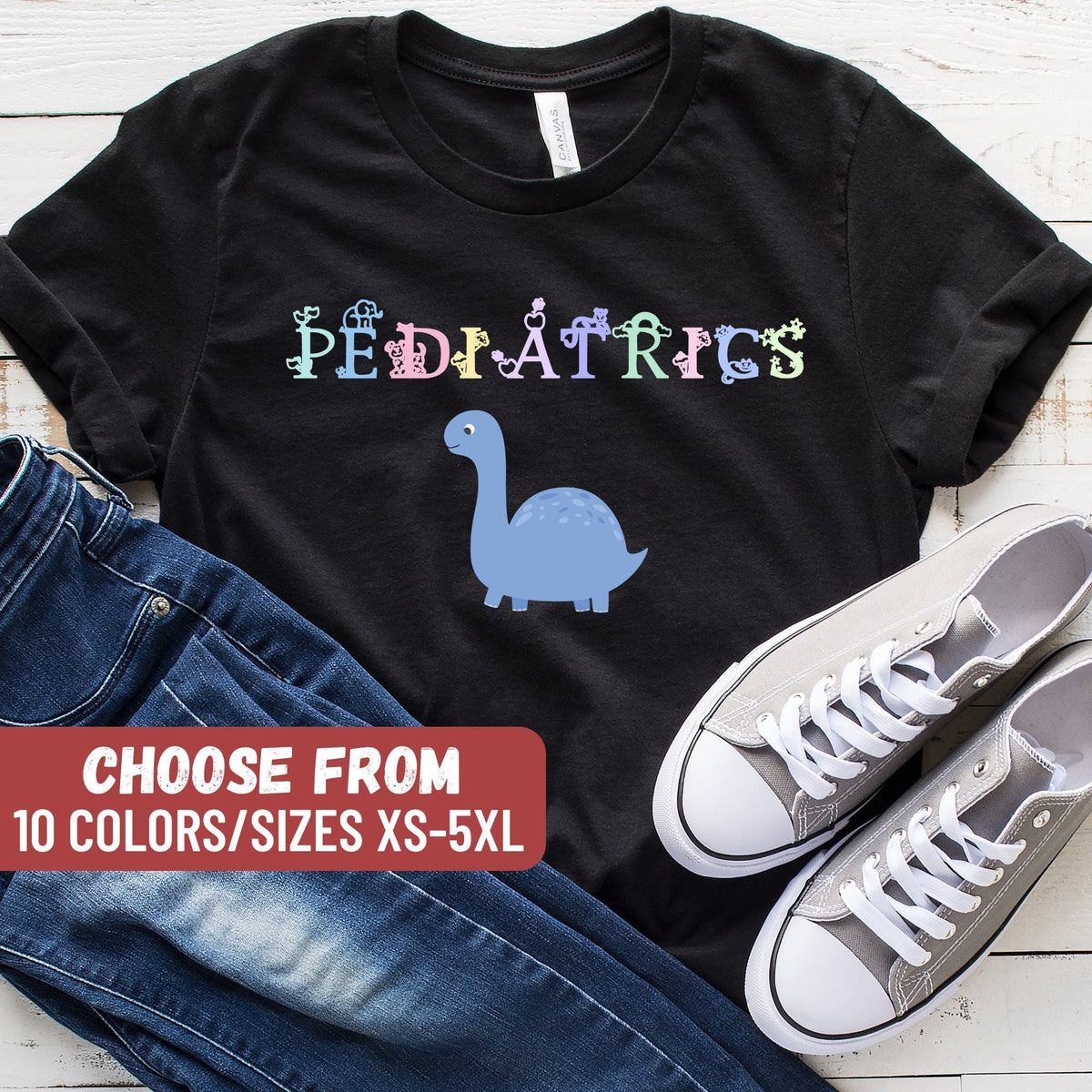 Pediatric Nurse Shirt Pediatrics Shirt Peds Nurse Gift Dinosaur Nurse Shirt Peds Nurse Shirt Cute RN Apparel Nurse Appreciation Graphic Tee – Soft Feel · High-Quality Print