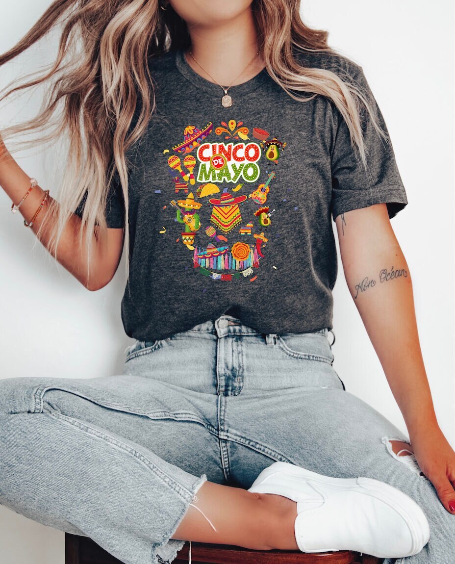 Cinco de Mayo Fiesta Shirt holiday tee Mexican shirt Graphic Tee – Bold Style · Great Gift For Fans