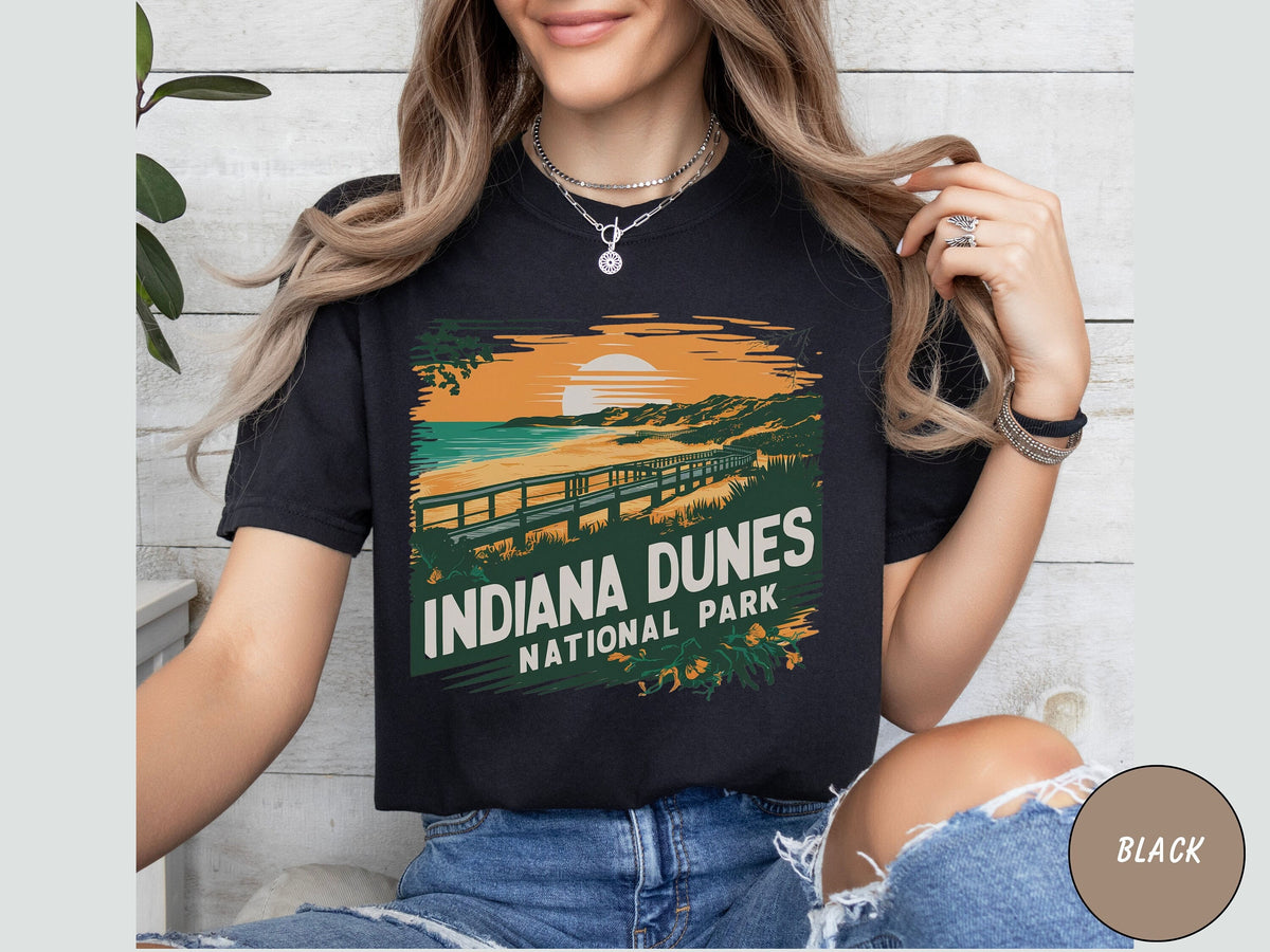 Indiana Dunes National Park shirt Indiana tshirt Vintage Indiana Dunes National Park gifts Retro Indiana Souvenir Sweatshirt Hiking gift Sweatshirt – Warm & Stylish · Perfect For Daily Wear
