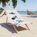 Triathlon Logo Beach Towel Triathletes Gear Swim Bike Run Towel Triathlete Gift Ironman Beach Towel Triathlon Gear Sports Pool Towel Graphic Tee – Bold Style · High-Quality Print
