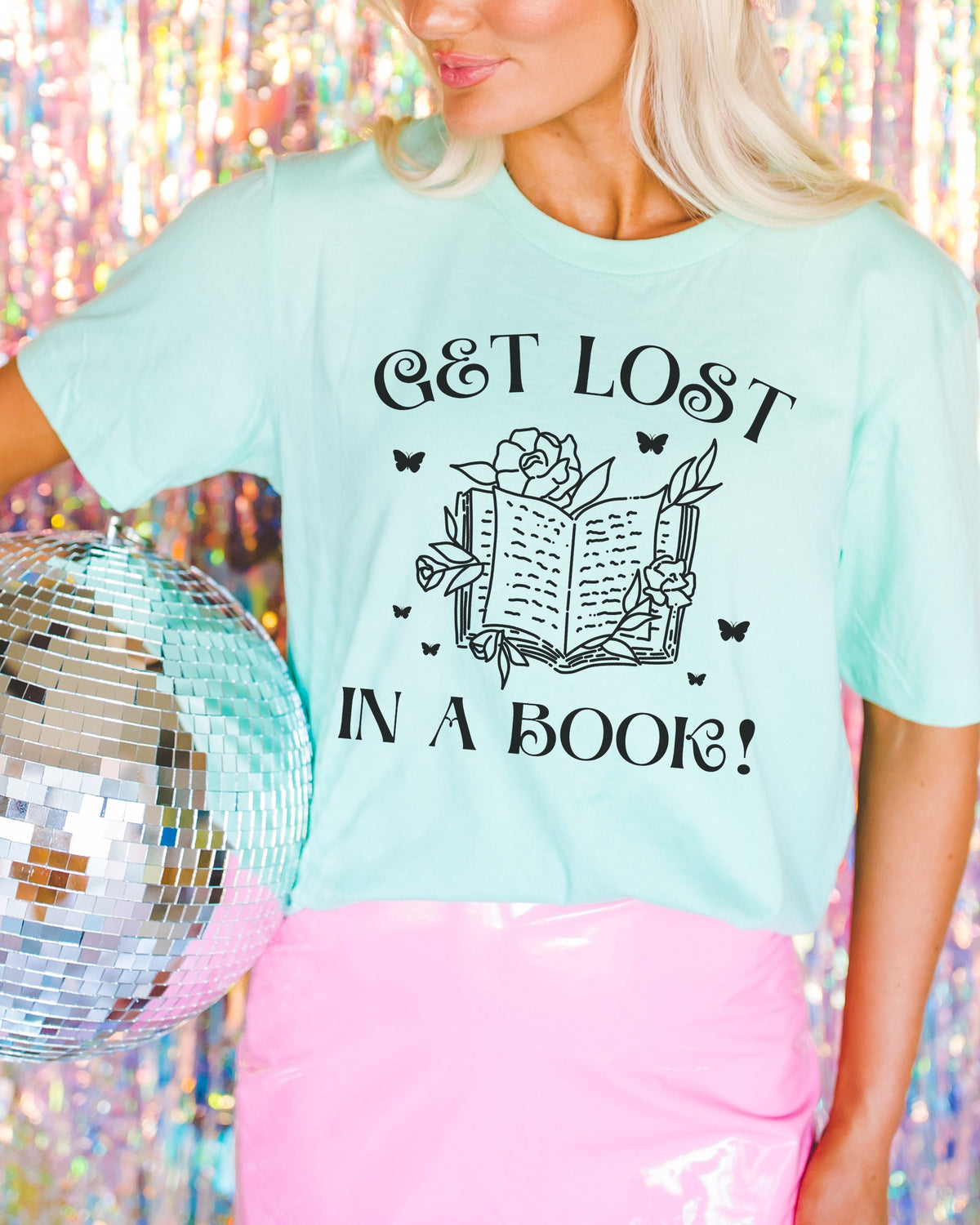 Cute Bookish Tee for Bookworm Who Loves Reading Reading Teacher School Librarian Get Lost in a Book Funny Book Lover TShirt for Her Graphic Tee – Soft Feel · Top Pick For Any Outfit