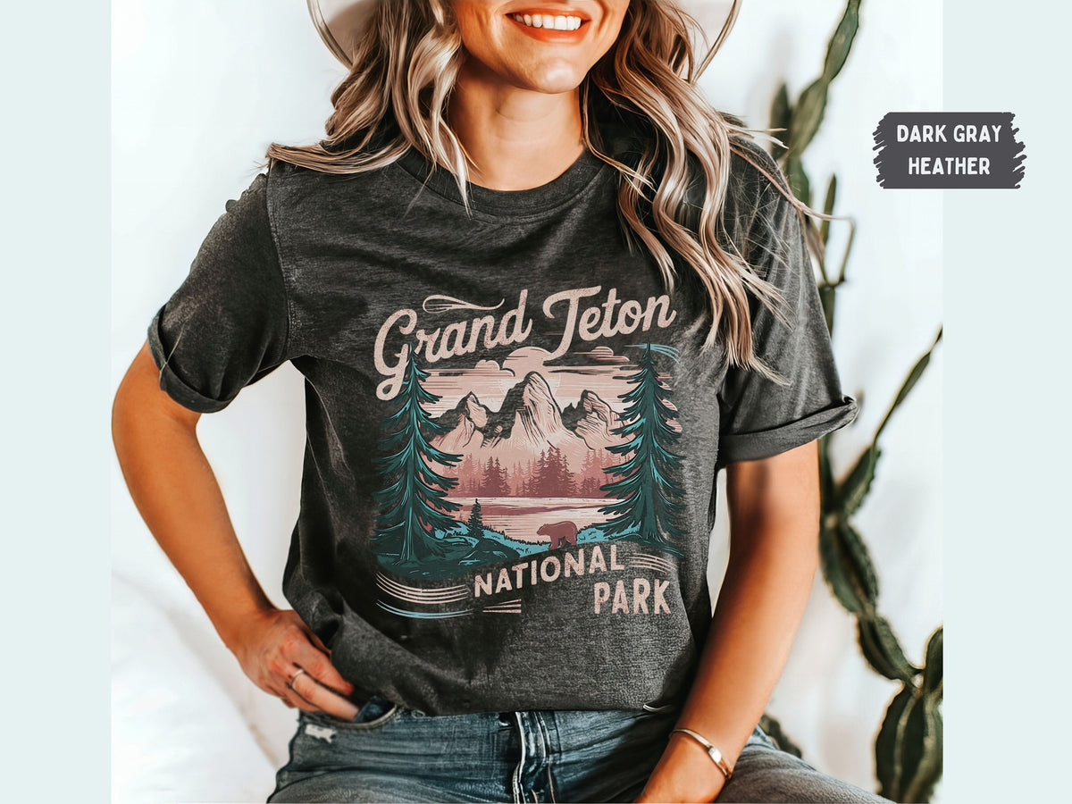 Grand Teton National Park shirt Wyoming State Park tshirt Grand Teton Camping T shirt Grand Teton Sweater Hiking Shirt Granola Girl gifts Graphic Tee – Bold Style · Perfect For Daily Wear