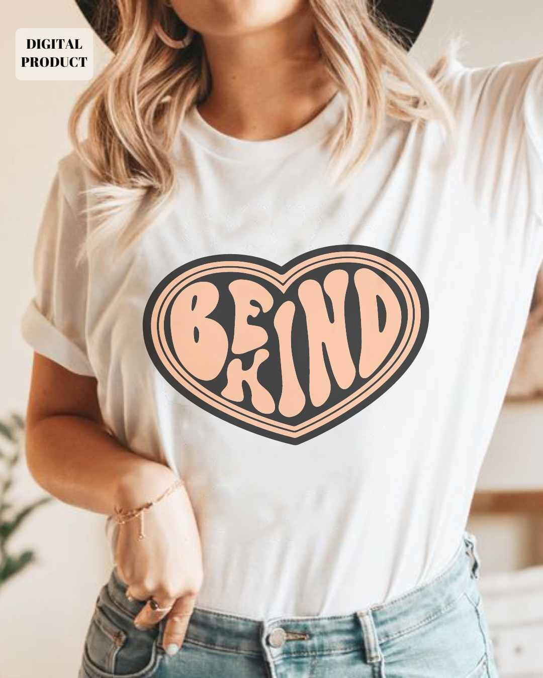 Be kind SVG Cut File Be kind Svg Cricut Layered SVG and PNG Commercial Use Graphic Tee – Bold Style · High-Quality Print