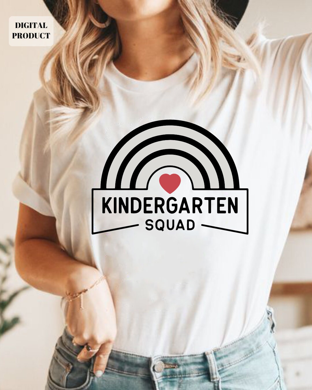 Kindergarten Squad Svg kindergarten teacher svg Teacher Life Svg Kindergarten shirt Svg Back to school Svg Teacher Svg Graphic Tee – Cozy Vibes · Great Gift For Fans