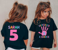 Girls 5th Birthday Shirt Officially A Handful Birthday Shirt Custom Girls Fifth Birthday Personalized Name Birthday Shirt for 5 Year Old Graphic Tee – Feel-Good Design · Trending Graphic Apparel