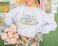 Cute Library Sweatshirt Book Lover or Romance Reader It39s a Good Day to Visit the Library Colorful School Librarian Author Gift 90s Vibe Sweatshirt – Feel-Good Design · Great Gift For Fans