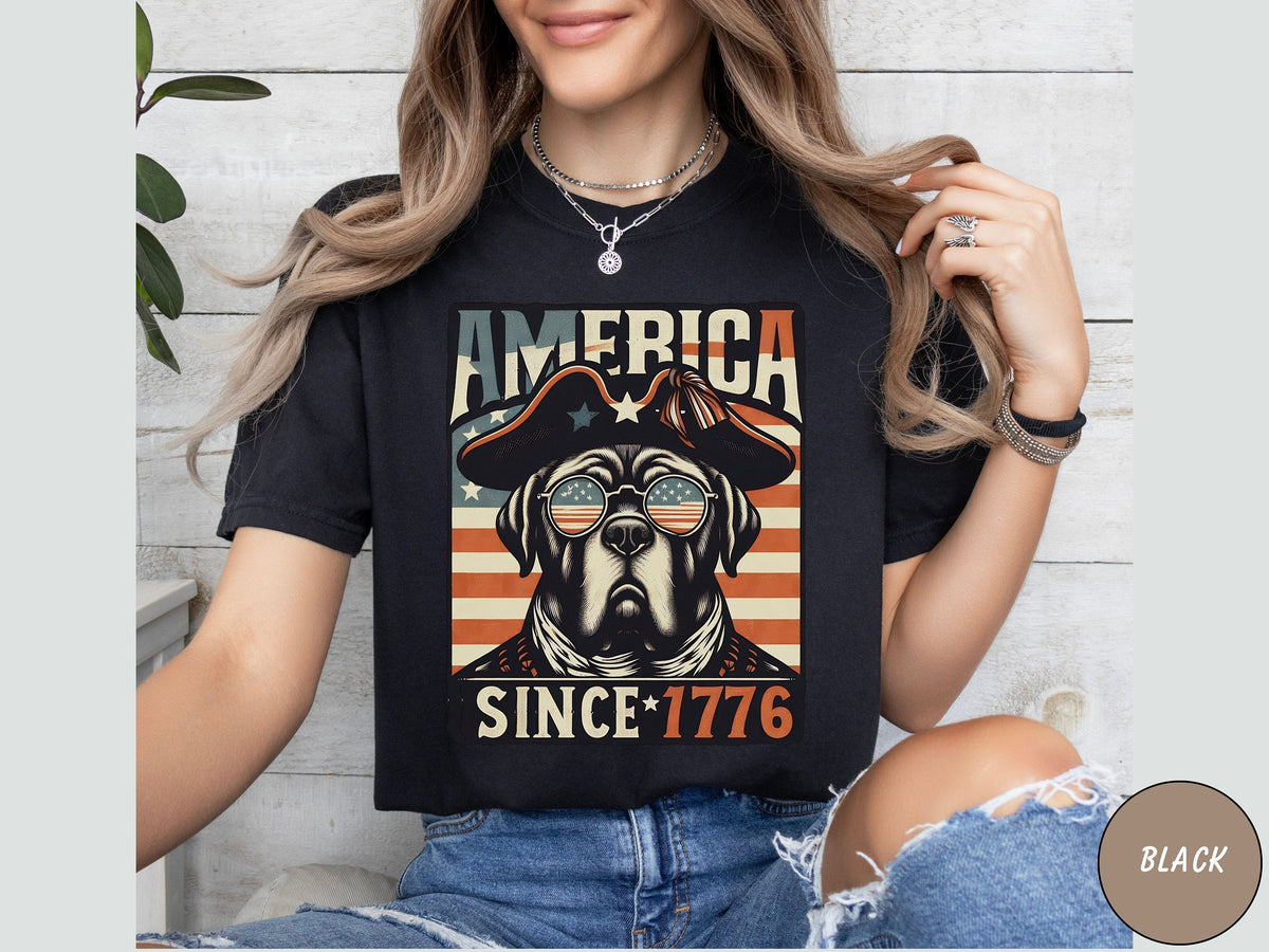 English Mastiff 4th of July shirt 4th of July Mastiff Gift English Mastiff Mom tee Mastiff Mama Gift Mastiff US Flag shirt Mastiff America Graphic Tee – Bold Style · Great Gift For Fans