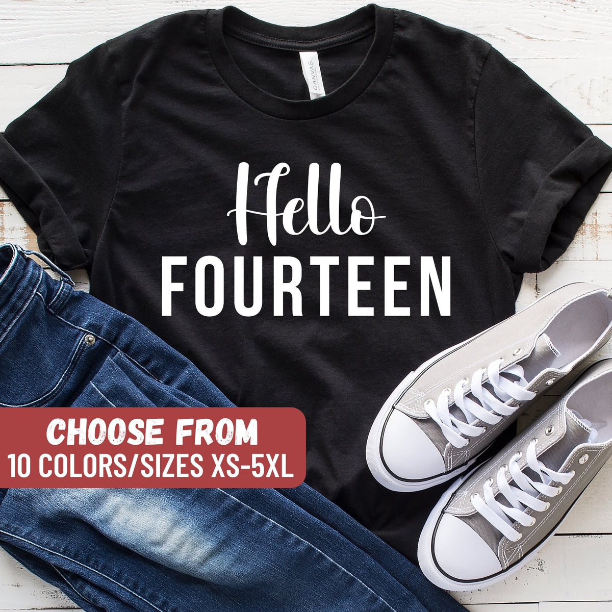 Funny 14th Birthday Shirt Cute 14th Birthday Gift Fourteen Birthday Shirt 14 Years Old TShirt 14 Years Old Gift Custom Birthday Shirt Graphic Tee – Soft Feel · Must-Have Style