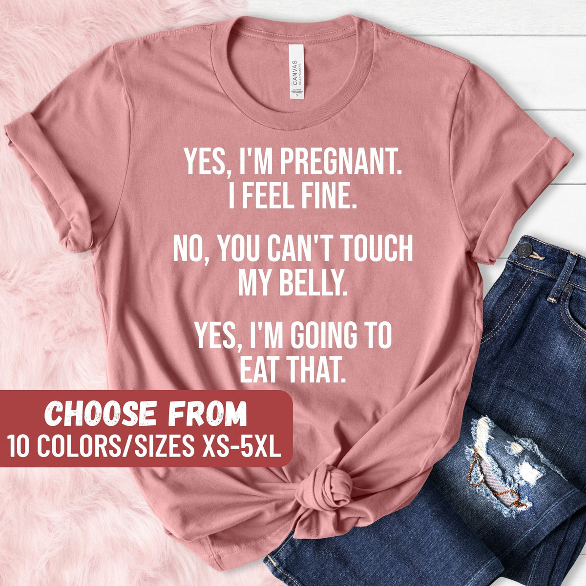 Funny Pregnancy Shirt Pregnant TShirt Baby Announcement Shirt Gift For Pregnant Funny Gift For Mom Pregnancy Tees Mom Graphic Tees Graphic Tee – Feel-Good Design · High-Quality Print