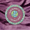 Cute Science Teacher or Colorful Earth Day Sticker 90s Aesthetic Kindergarten Teacher or Political Activist Our Planet is Totally Rad Graphic Tee – Warm & Stylish · Top Pick For Any Outfit