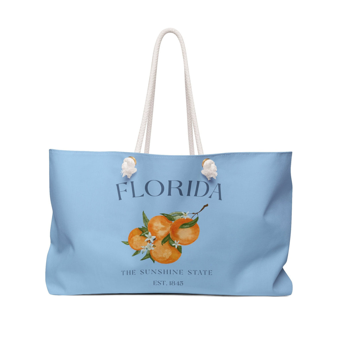 Florida Weekender Travel Shopping Tote Bag Beach Gift Vacation Trip Oranges Sunshine State Oversized Bag Tote Bag – Easygoing Wear · Must-Have Style