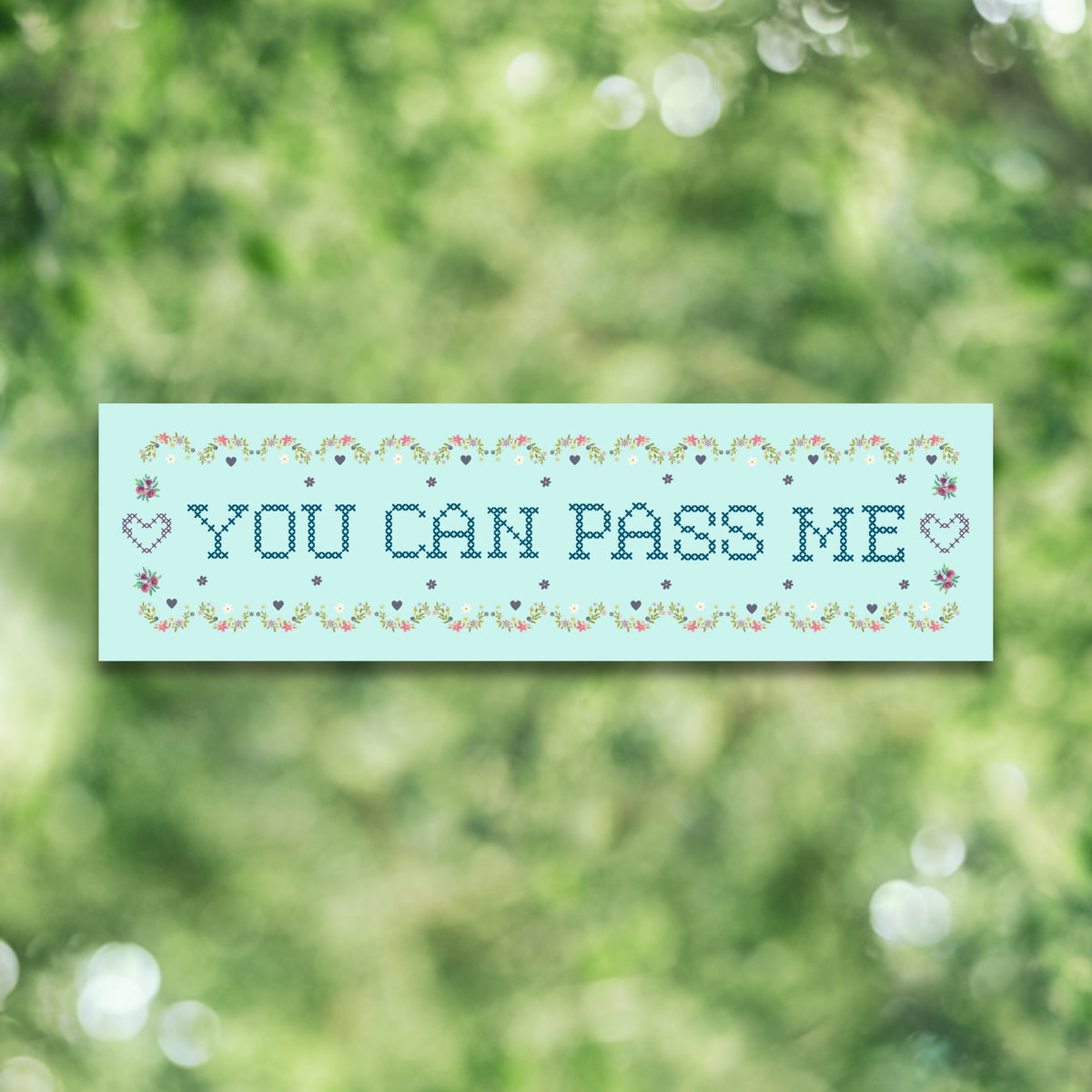 Funny Bumper Sticker You Can Pass Me Eclectic Grandma Vibes Slow Driver Bumper Sticker Retro Flowers Anxious Driver Vinyl Car Decal Graphic Tee – Fan Favorite · Must-Have Style