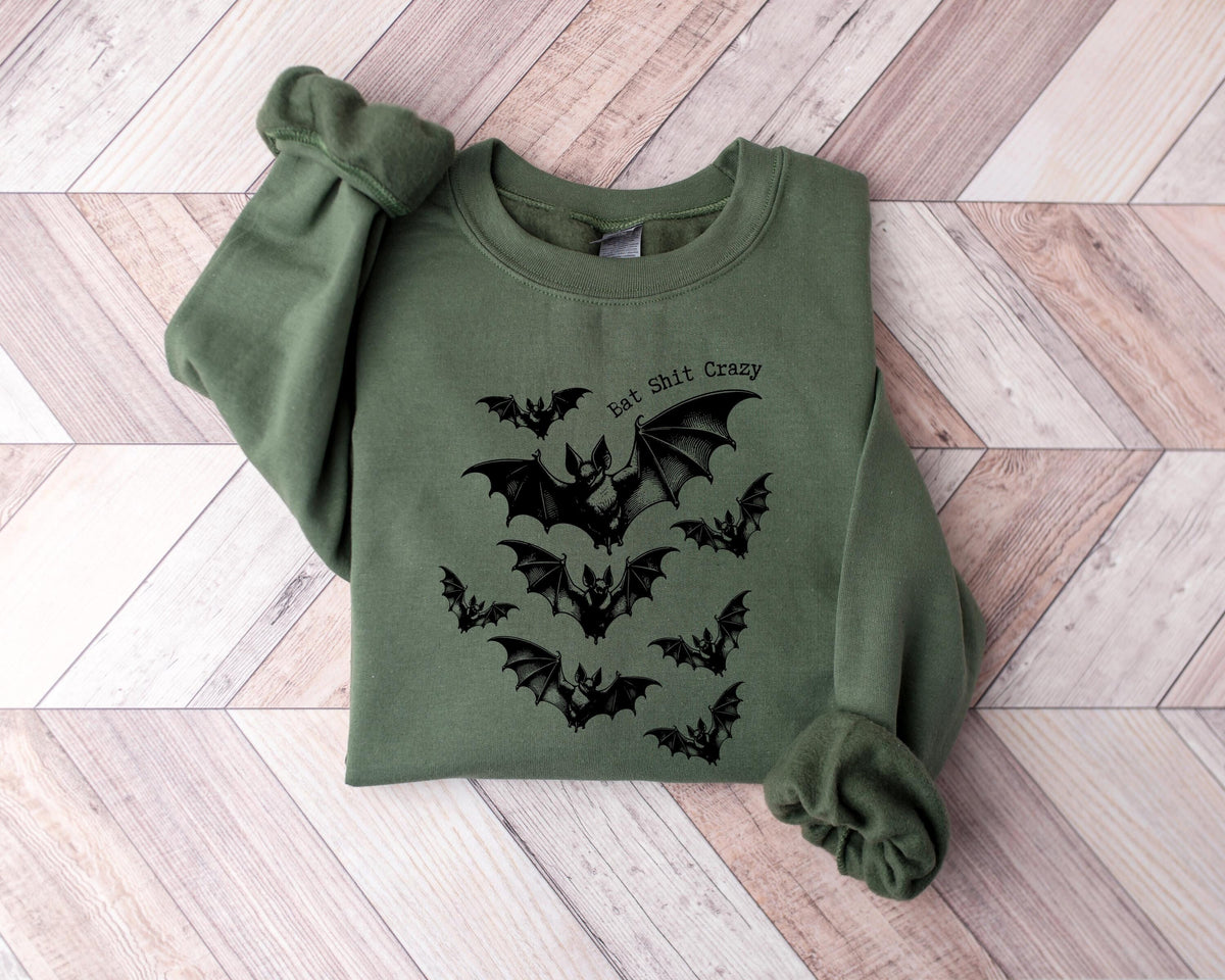 Bats sweatshirtHalloween SweaterHalloween SweatshirtSpooky SeasonGift for herHalloween PartySpooky ScaryHalloween Gift Sweatshirt – Feel-Good Design · Trending Graphic Apparel