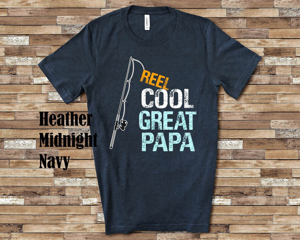 Reel Cool Great Papa Shirt Tshirt Great Grandpa Gift from Granddaughter Grandson Birthday Christmas Fathers Day Gifts for Great Papa Graphic Tee – Fan Favorite · High-Quality Print