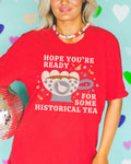 Cute American History Tee Shirt for History Professor or Social Studies Teacher Historical Tea 90s Aesthetic Goose Boho Retro Flowers Graphic Tee – Bold Style · Top Pick For Any Outfit