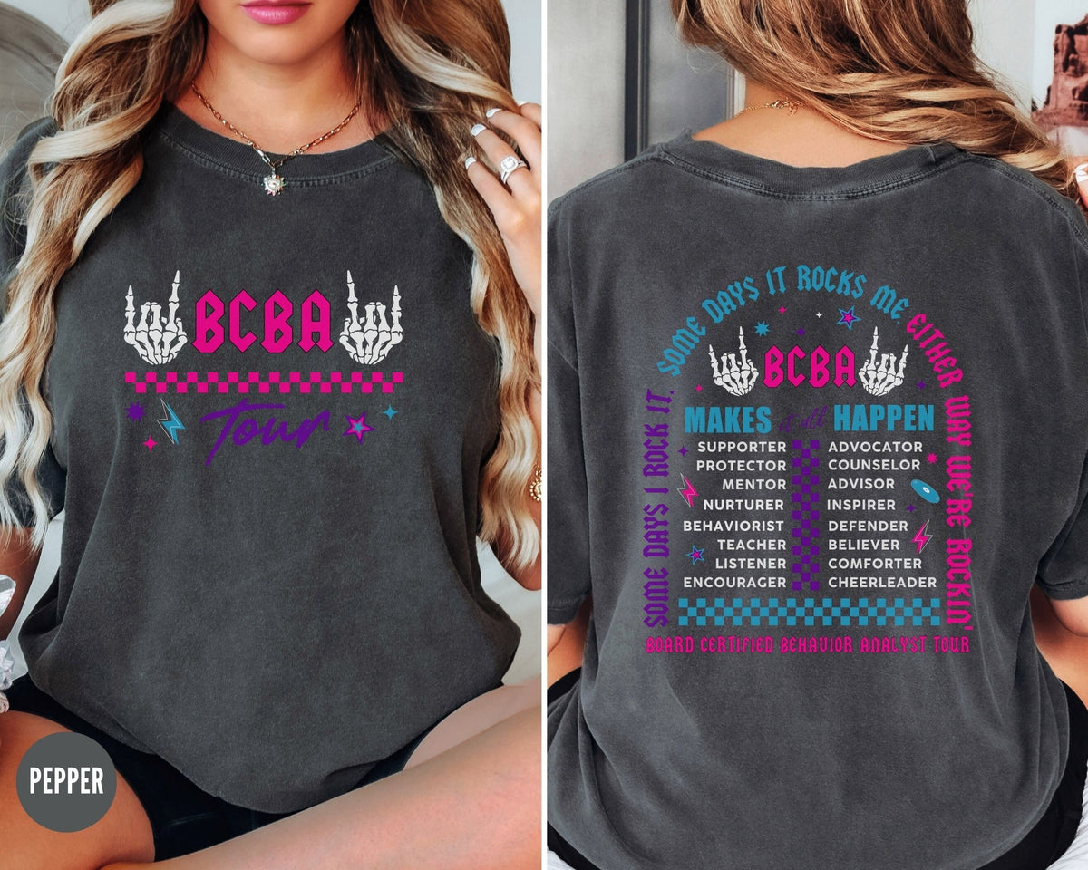 Bcba Comfort Colors Tour Dates Tee Aba Therapist Gift Behavior Analyst Tshirt Rocking Skeleton Board Certified Behavior Analyst TShirt Graphic Tee – Feel-Good Design · Trending Graphic Apparel