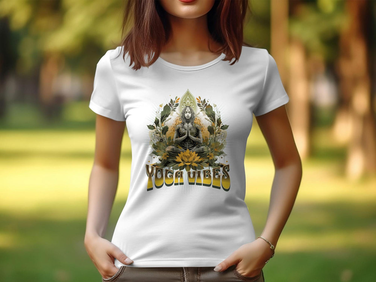 Womens Yoga Design TShirt Zen Tee Yoga Vibes Graphic Tee Meditation Shirt Yoga Practice Wear SpiritualWomens Top 17 Graphic Tee – Soft Feel · Perfect For Daily Wear