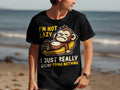 Funny Lazy Monkey TShirt I39m Not Lazy I Just Really Enjoy Doing Nothing Cute Animal Design Humorous Graphic Tee Gift for Animal Lovers Graphic Tee – Feel-Good Design · Perfect For Daily Wear