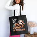 Cute Sloth Tote Bag Lazy Day Design Funny Gift for Lazy People Cute Cartoon Sloth Illustration Perfect for Sloth Lovers Tote Bag – Bold Style · High-Quality Print