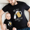 Our First Father39s Day Matching Shirt And Bodysuit Drinking Buddies Fathers Day Shirts Dad And Baby Shirts Fathers Day 2024 Gift Graphic Tee – Aesthetic Look · Perfect For Daily Wear