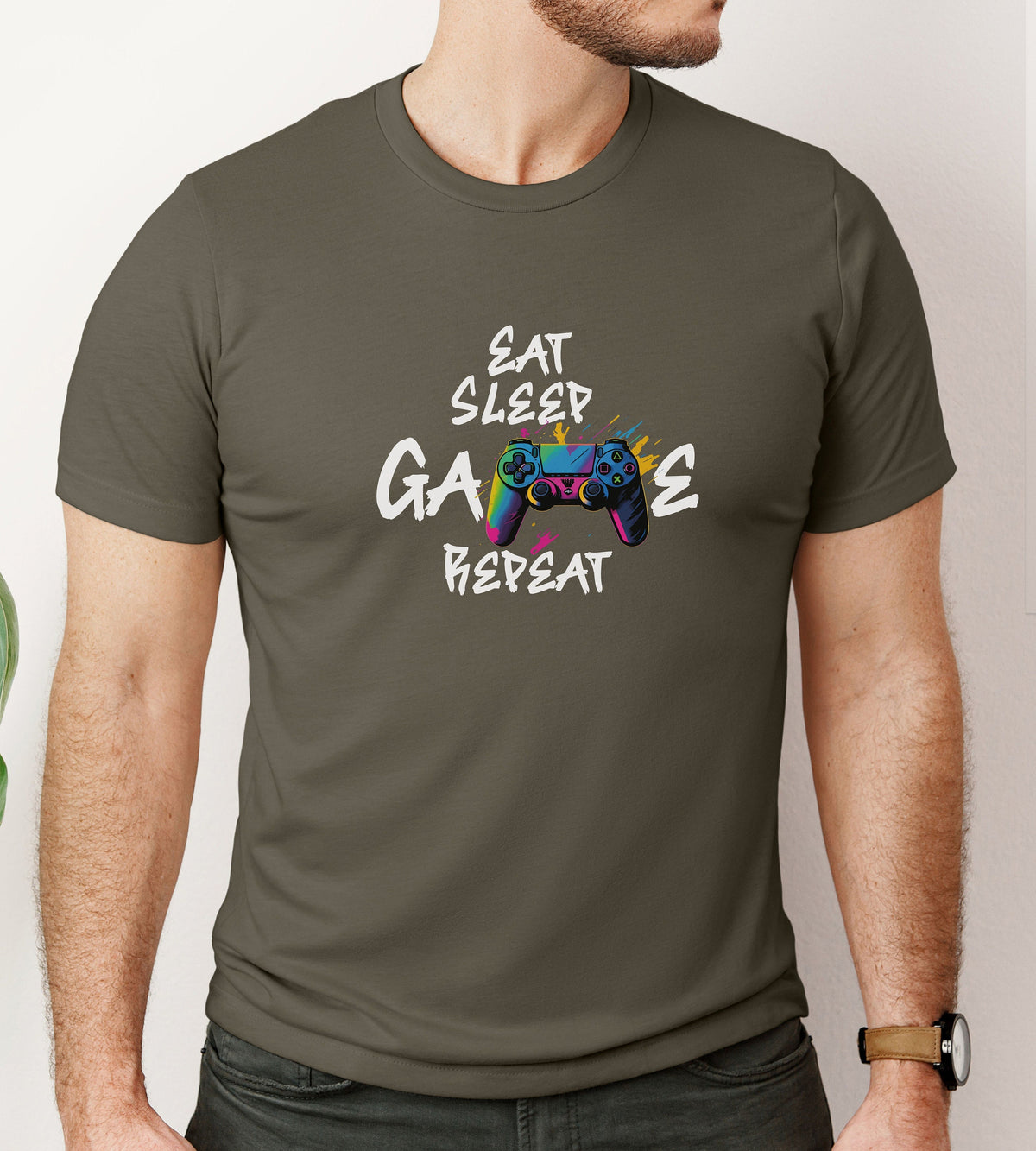 Eat Sleep Game Repeat Shirt Game Controller Shirt Gift for Gamer Streamer Shirt Video Game Shirt Nerdy Shirts Shirts For Gamers Graphic Tee – Soft Feel · Top Pick For Any Outfit