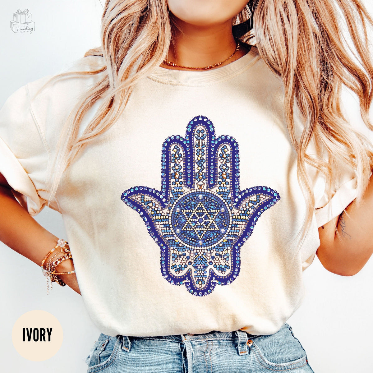 Hamsa Magen David Shirt Jewish Girl Gift Spiritual Tshirt Star Of David Tee Support Isreal Stand With Israel Jewish Pride TShirt Graphic Tee – Cozy Vibes · Top Pick For Any Outfit
