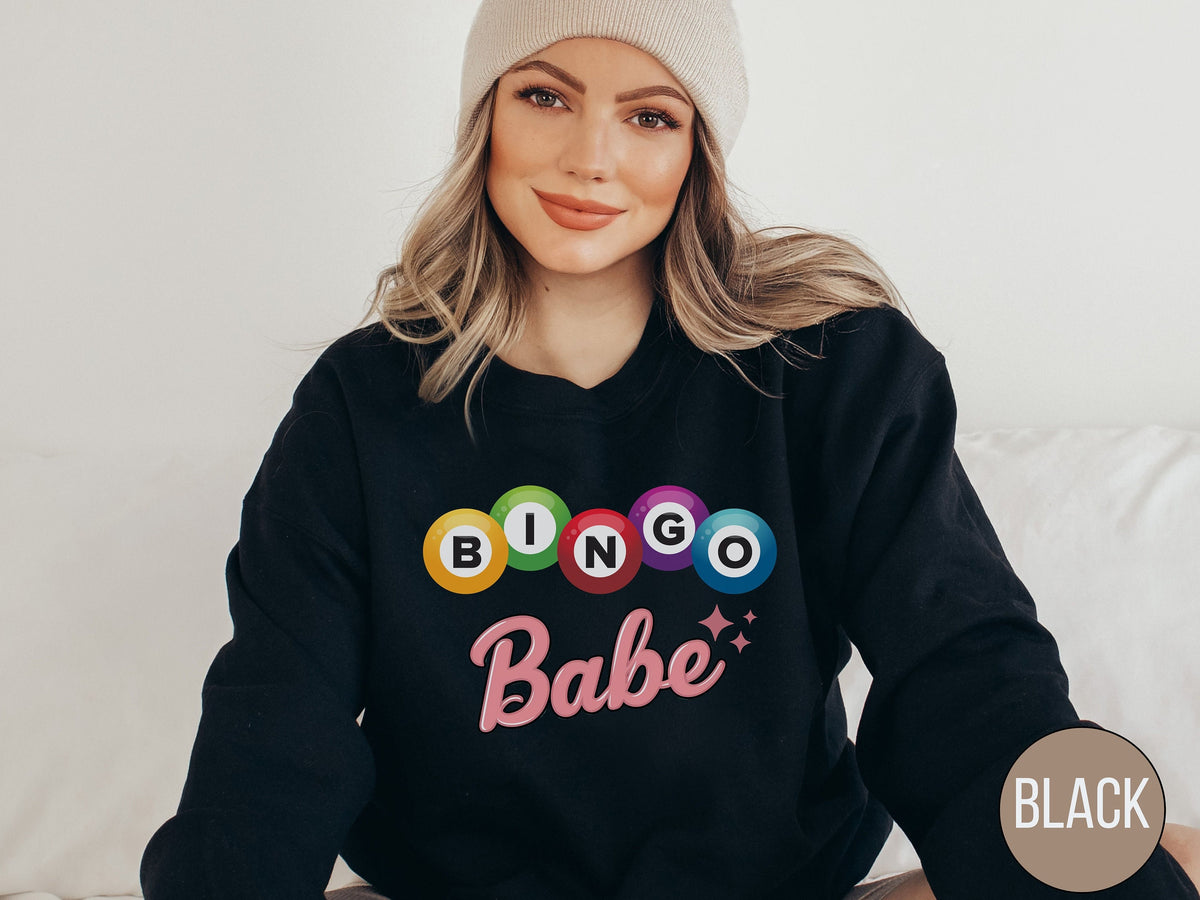 Bingo Queen Sweatshirt Bingo Babe Sweatshirt Bingo Lover Bingo Squad Shirt Bingo Game Vintage Shirt Gift for Bingo Lover Retro Bingo tee Sweatshirt – Everyday Comfort · Must-Have Style