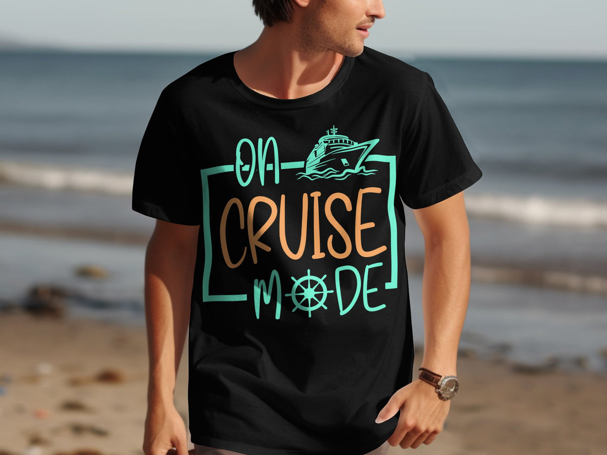 On Cruise Mode TShirt Cruise Holiday Shirt Seas Vacation Tee Cruise Lover Gift Nautical Theme Shirt Sailing Holiday Top Graphic Tee – Soft Feel · Trending Graphic Apparel