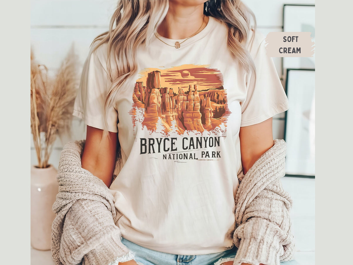 Vintage Bryce Canyon National Park Shirt Utah Shirt National Parks Tshirt Bryce Canyon Shirt Hiking Shirt Camping Shirt Retro National Park Graphic Tee – Feel-Good Design · Perfect For Daily Wear