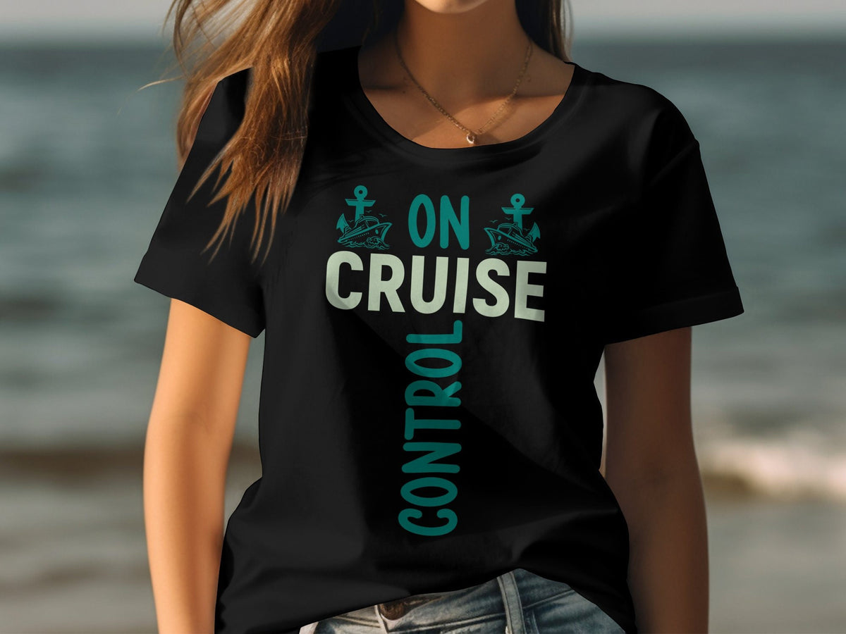 On Cruise Control Womens Ladyfit TShirt Cruise Holiday Tee Ladies Cruise Vacation Shirt Perfect Cruise Trip Outfit Graphic Tee – Aesthetic Look · Perfect For Daily Wear